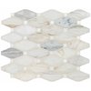 Msi Angora Elongated Octagon 13.4 In. X 11.81 In. X 10 Mm Polished Marble Mesh-Mounted Mosaic Tile, 10PK ZOR-MD-0299